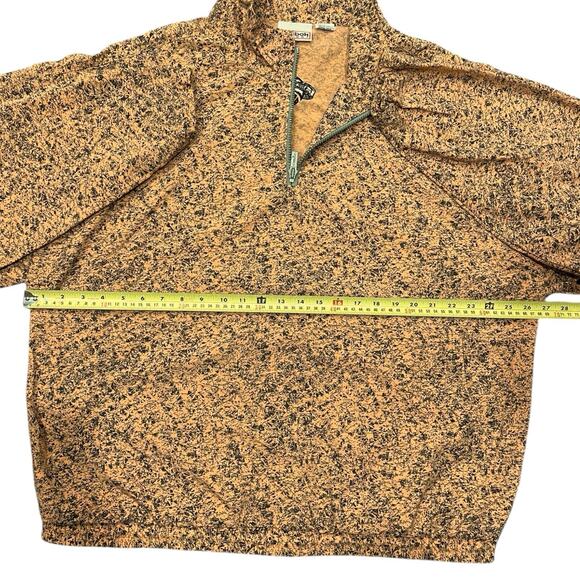 REEBOK Sport 90s VINTAGE 1/4 ZIP Mens L JACKET WINDBREAKER Pullover NYLON Orange - Picture 5 of 6